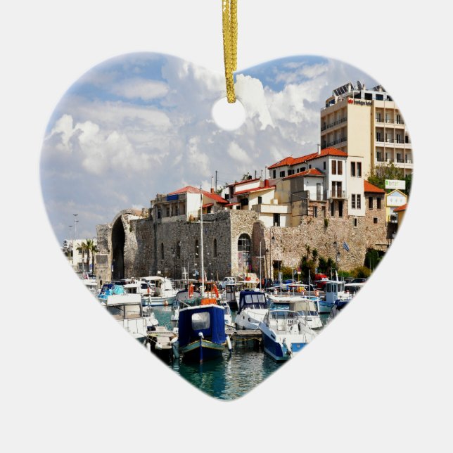 Adorno De Cerámica Arsenalharbour veneciano Heraklion Creta Grecia (Frente)