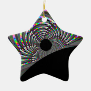 Adorno De Cerámica Art Deco Fractal