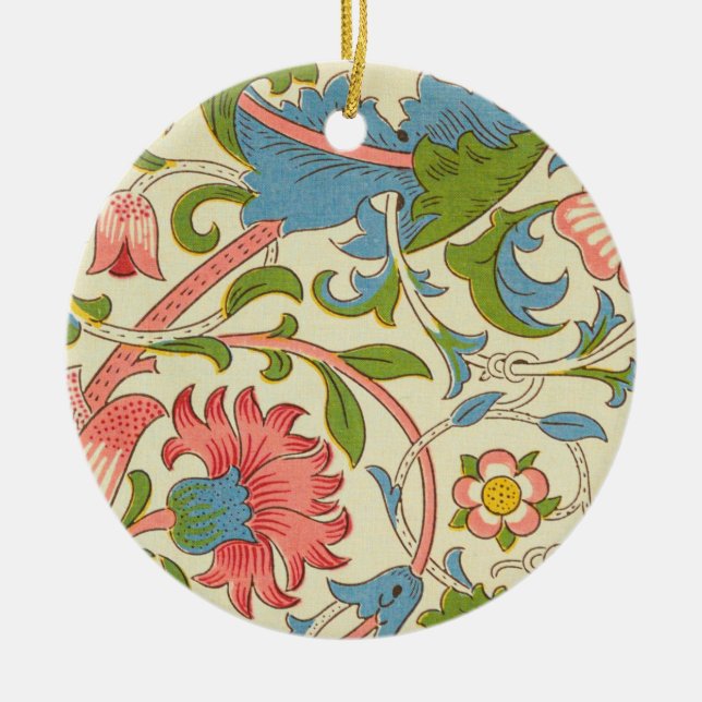 Adorno De Cerámica Art nouveau lodden pattern - William Morris (Frente)