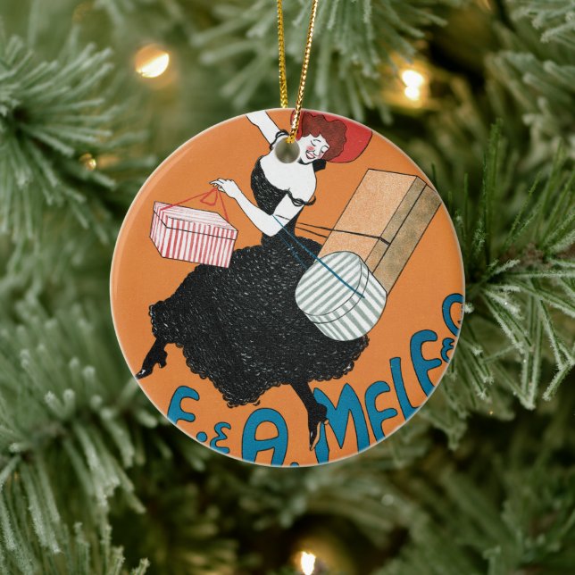 Adorno De Cerámica Art Nouveau Magazzini Italiani de Capiello (Árbol)