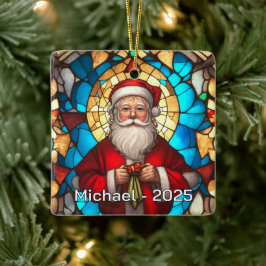 Adorno De Cerámica Art Nouveau Santa Ceramic Gift