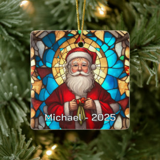 Adorno De Cerámica Art Nouveau Santa Ceramic Gift