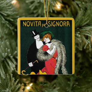 Adorno De Cerámica Art Nouveau vintage, estilo italiano amor romántic