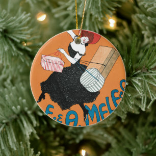 Adorno De Cerámica Art Nouveau vintage, moda italiana para las mujere