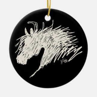 Adorno De Cerámica Arte abstracto de Cabeza de Caballo