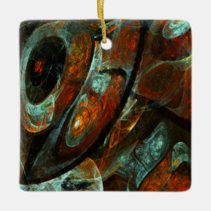 Adorno De Cerámica Arte abstracto de división de tiempo