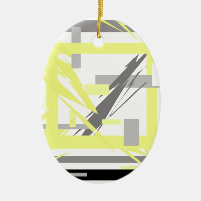Adorno De Cerámica Arte abstracto de energía de poder (Frente)