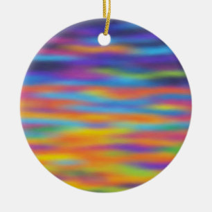Adorno De Cerámica Arte abstracto del cielo del atardecer del desiert