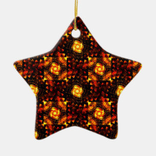 Adorno De Cerámica Arte abstracto moderno boho elegante dorado patrón