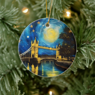 Adorno De Cerámica Arte acrílico puente de Londres,