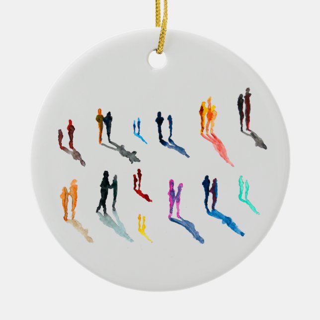 Adorno De Cerámica Arte acuarela arte fino (Frente)