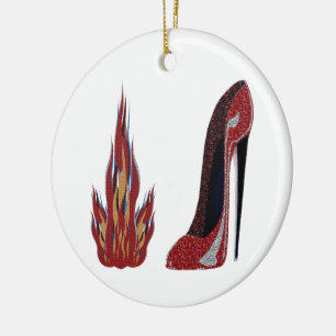 Adorno De Cerámica Arte candente del zapato del estilete