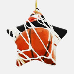 Adorno De Cerámica Arte de baloncesto