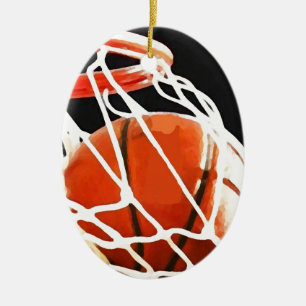 Adorno De Cerámica Arte de baloncesto