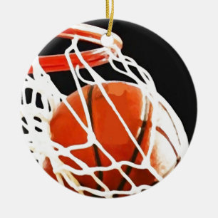 Adorno De Cerámica Arte de baloncesto