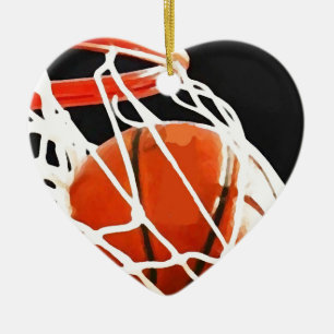 Adorno De Cerámica Arte de baloncesto