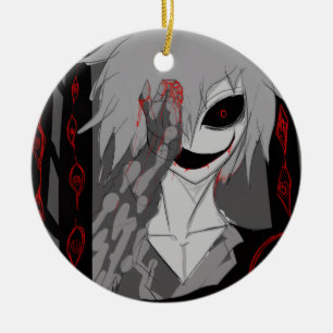 Adorno De Cerámica Arte de Fantasía Anime Oscura Cuervo y Demonio