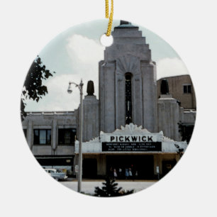 Adorno De Cerámica Arte de la acuarela de Ridge del parque del teatro