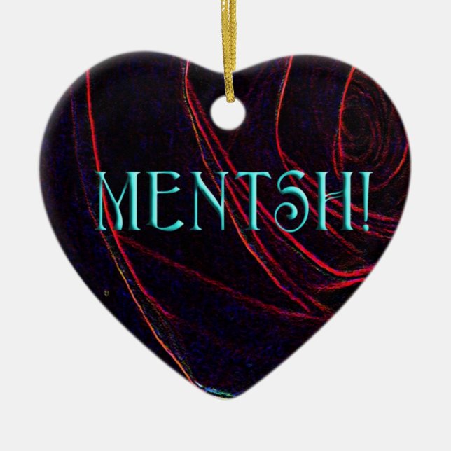 ADORNO DE CERÁMICA ARTE DE MENTSH-HEART (Frente)