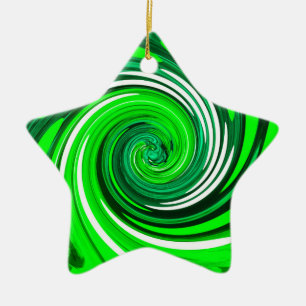 Adorno De Cerámica Arte de mezcla verde