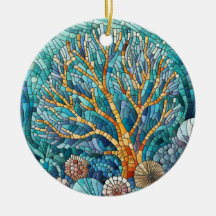 Arte de mosaico de Coral Reef