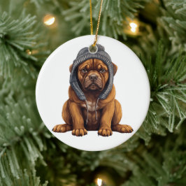 Adorno De Cerámica Arte de perro de cane corso personalizado