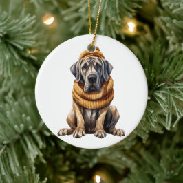 Adorno De Cerámica Arte de perros grandes daneses personalizado