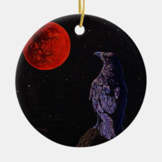 Adorno De Cerámica Arte de pintura de cuerdas de gallo de eclipse lun