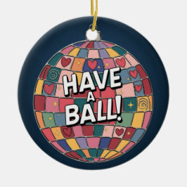 Adorno De Cerámica Arte de vidrio manchado, disco Ball estilo de vidr