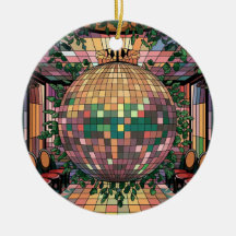 Arte de vidrio teñido, estilo disco de vidrio teñi