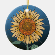 Arte de Vidrio Teñido, Girasol de Vidrio Teñido