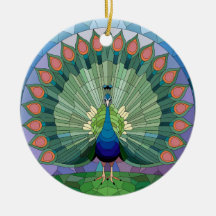 Arte de Vidrio Teñido, Pavón de Vidrio Teñido