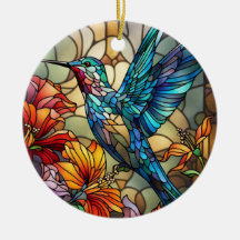 Arte de Vidrio Teñido, Vidrio Teñido de Colibrí