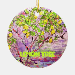 Adorno De Cerámica arte del árbol de limón