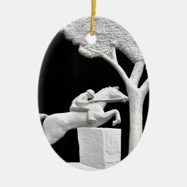 Adorno De Cerámica Arte del caballo de Saratoga (Frente)