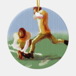Adorno De Cerámica Arte del golpeador del fútbol