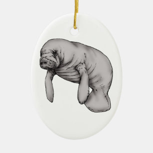 Adorno De Cerámica arte del manatee