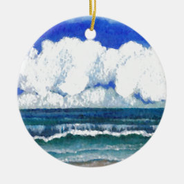 Adorno De Cerámica Arte del verano de la playa del mar de la sonata