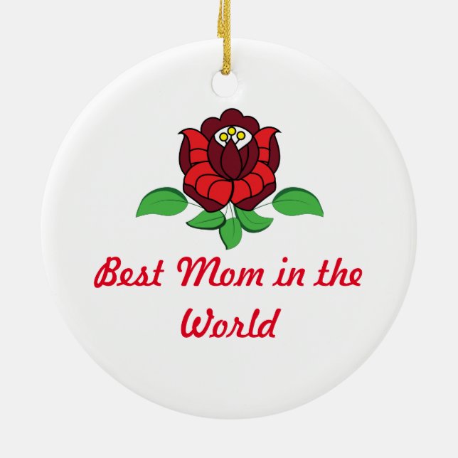 Adorno De Cerámica Arte folklórico húngaro personalizado (Atrás)