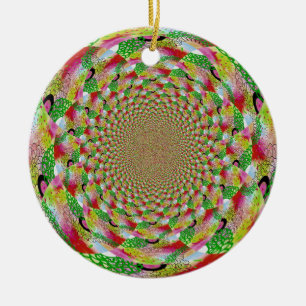 Adorno De Cerámica Arte fractal de todos los colores