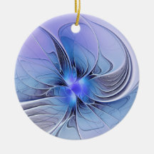 Arte fractal moderno abstracto lavanda azul