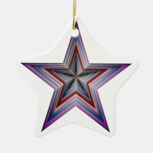 Adorno De Cerámica arte geométrico abstracto de estrella