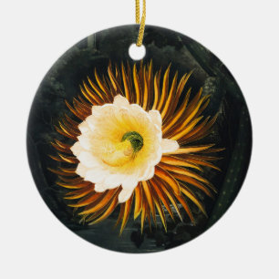 Adorno De Cerámica Arte gótico de Cereus nocturno vintage