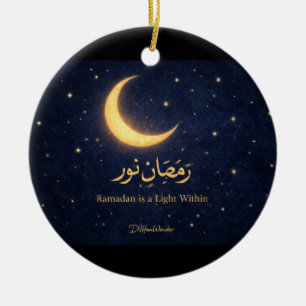 Adorno De Cerámica Arte Islámico de la Luna de Ramadán – Ramadán es u