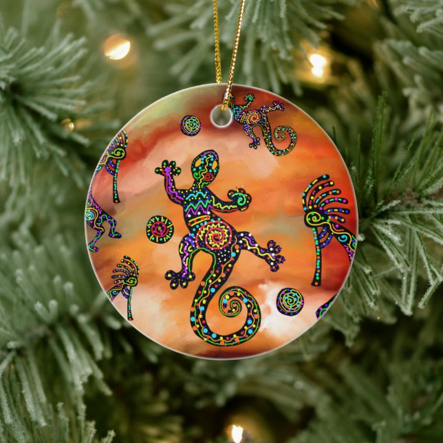 Adorno De Cerámica Arte Kokopelli (Árbol)