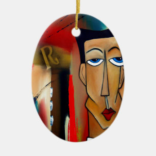 Adorno De Cerámica arte merger-abstracto