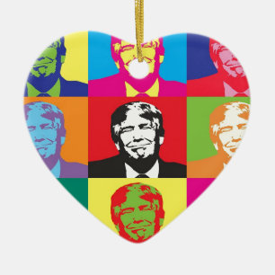 Adorno De Cerámica Arte pop de Donald Trump