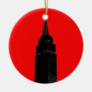 Adorno De Cerámica Arte pop negro y rojo en Nueva York