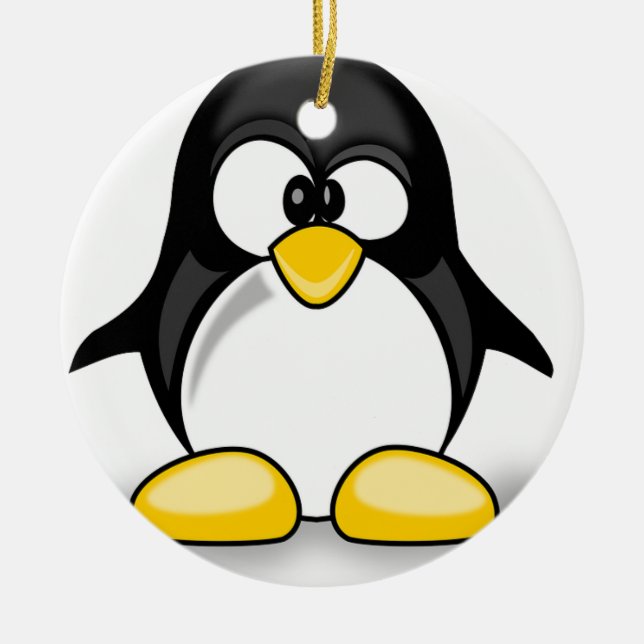 Adorno De Cerámica Artículos del pingüino (Frente)