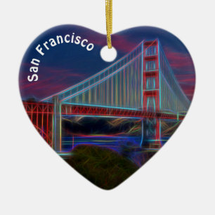 Adorno De Cerámica Artistic, Golden Gate Bridge, San Francisco,